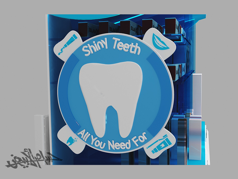 oral care oral care teeth shiny Philips Sensodyne crest whitening toothpaste Stand gondola OTC Display Floor Display