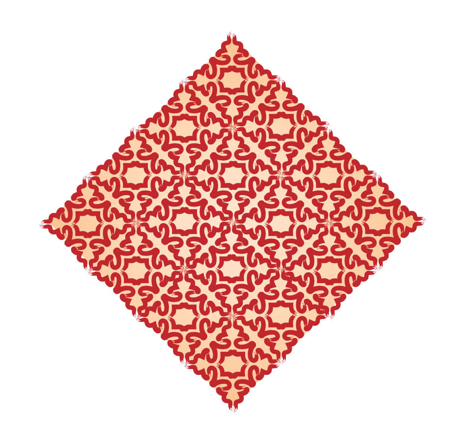 Adobe Portfolio graphic design  Digital Art  symmetry pattern red diamond 