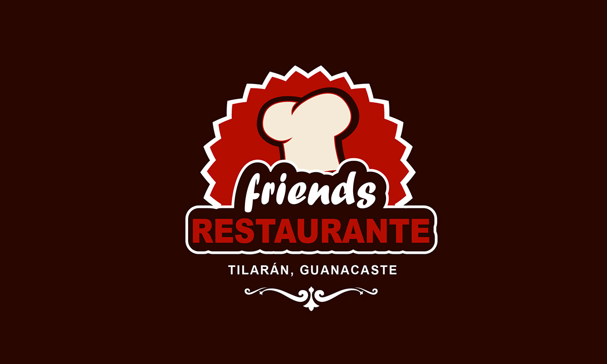 Logotipo Tarjetas restaurante friends