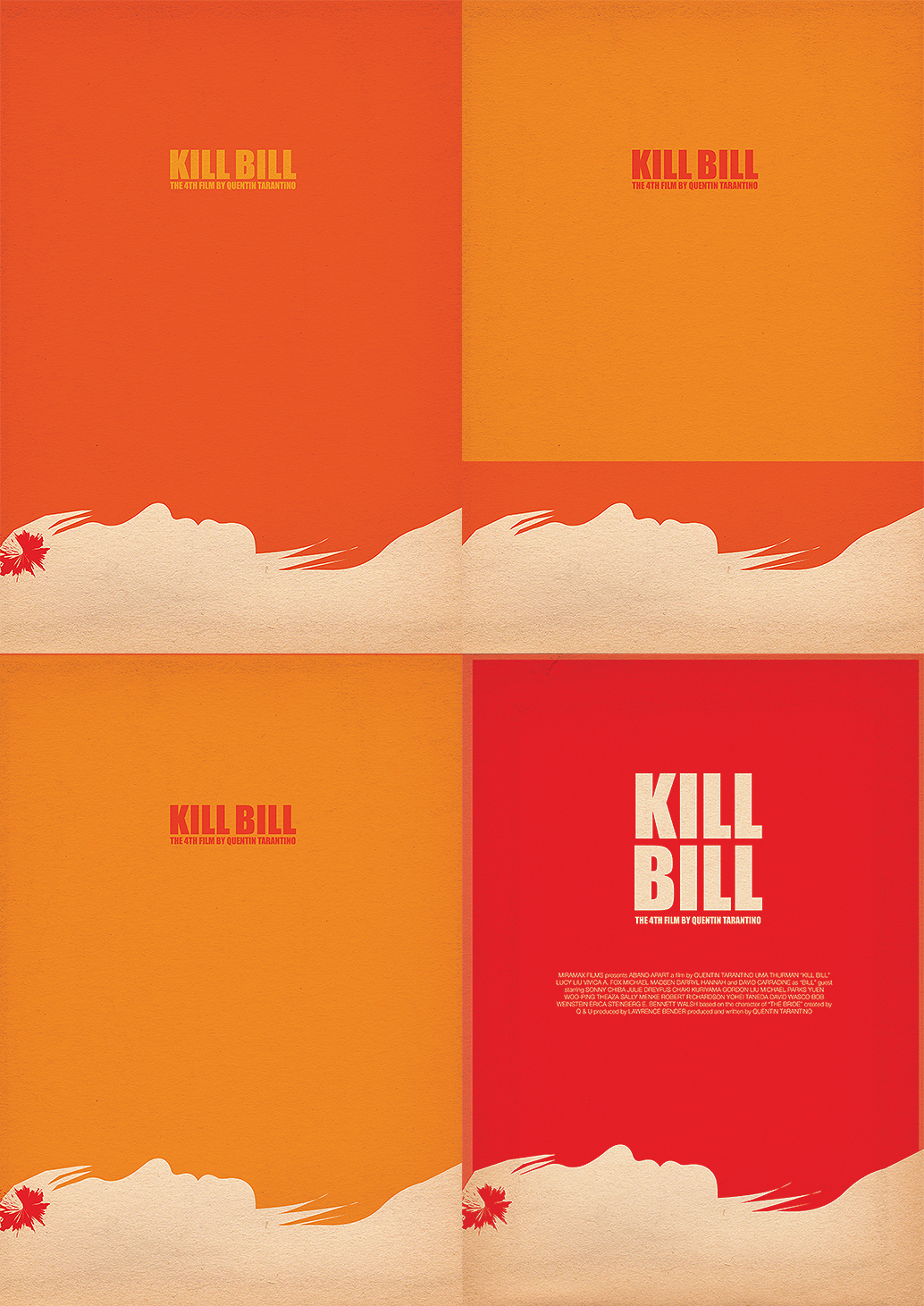 minimal minimalistic vector movie poster kill bill moviequote quote typographic kill bill Tarantino Quentin Tarantino madethis colossal