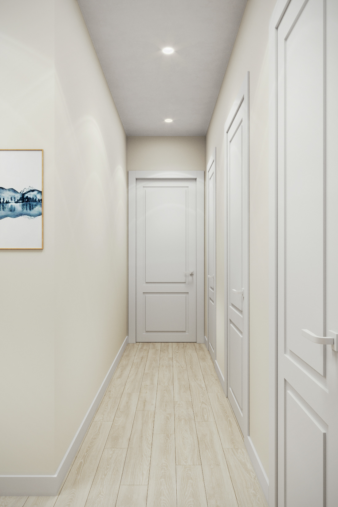 3D 3D Visualization 3ds max architecture CGI corona renderer hallway Interior Render wardrobe