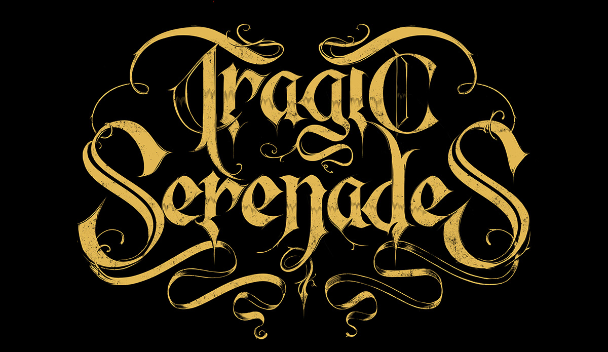 3D blackandwhite handdrawn Letterart lettering logo metal occult type typography  