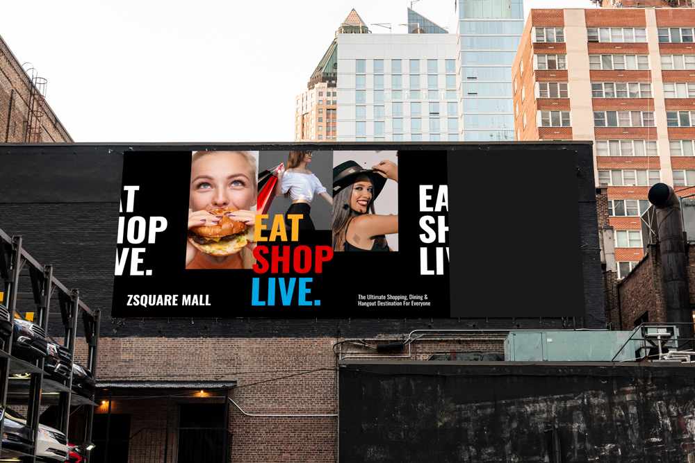Advertising  billboard design brands flyer Food  mall marketing   poster Shopping Shopping Billboard