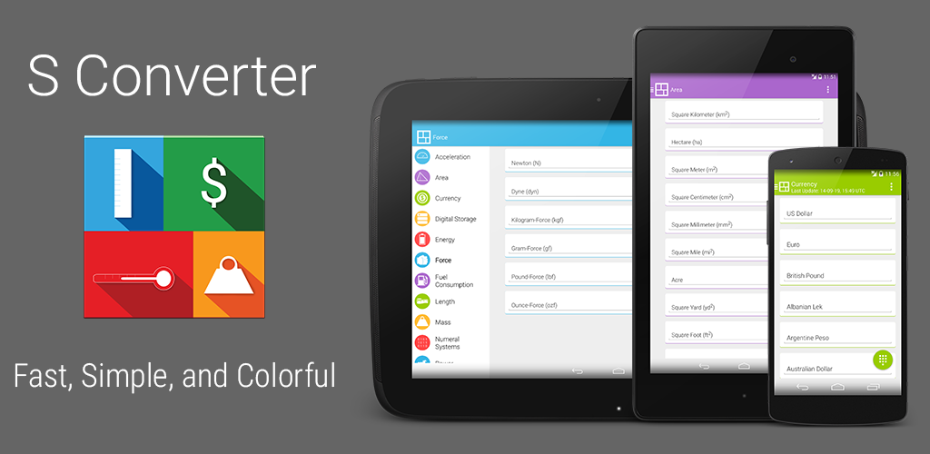 android s converter UI material design holo