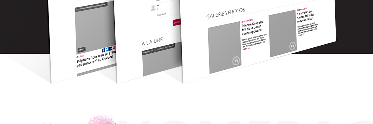 envedette.ca rebranding graphic Web design ui Responsive Design