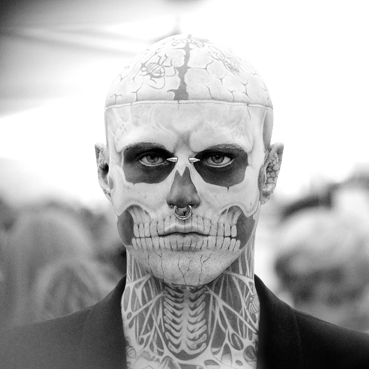 Photo Montage tattoo skull ZOMBIE BOY