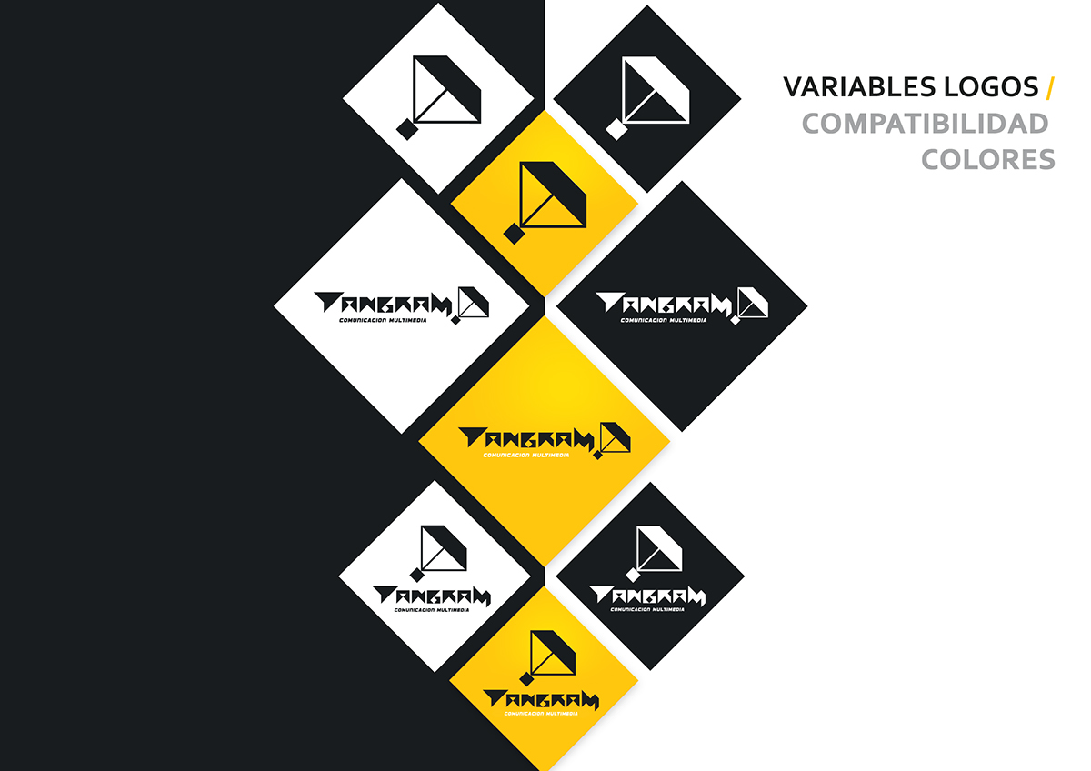 logo isologotype Logotype tangram argentina diseño estudio Freelance Web grafico