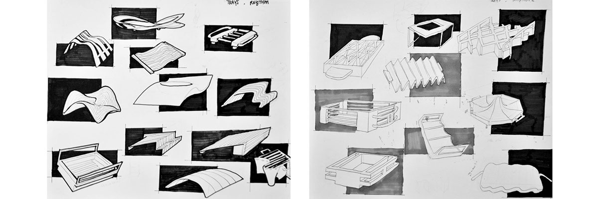 beth mosher form study design principles 2 tray tiffany hui Vacuum Form formcore Foam