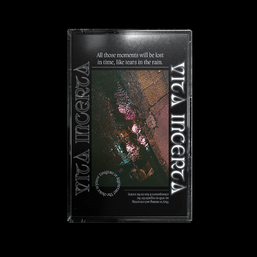 blade runner Cyberpunk Distressed Dystopia ektar film photography Layout wasteland Mockup typography