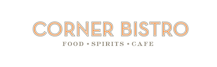 Restaurant Branding vintage bistro logo orange branding Orange Grey