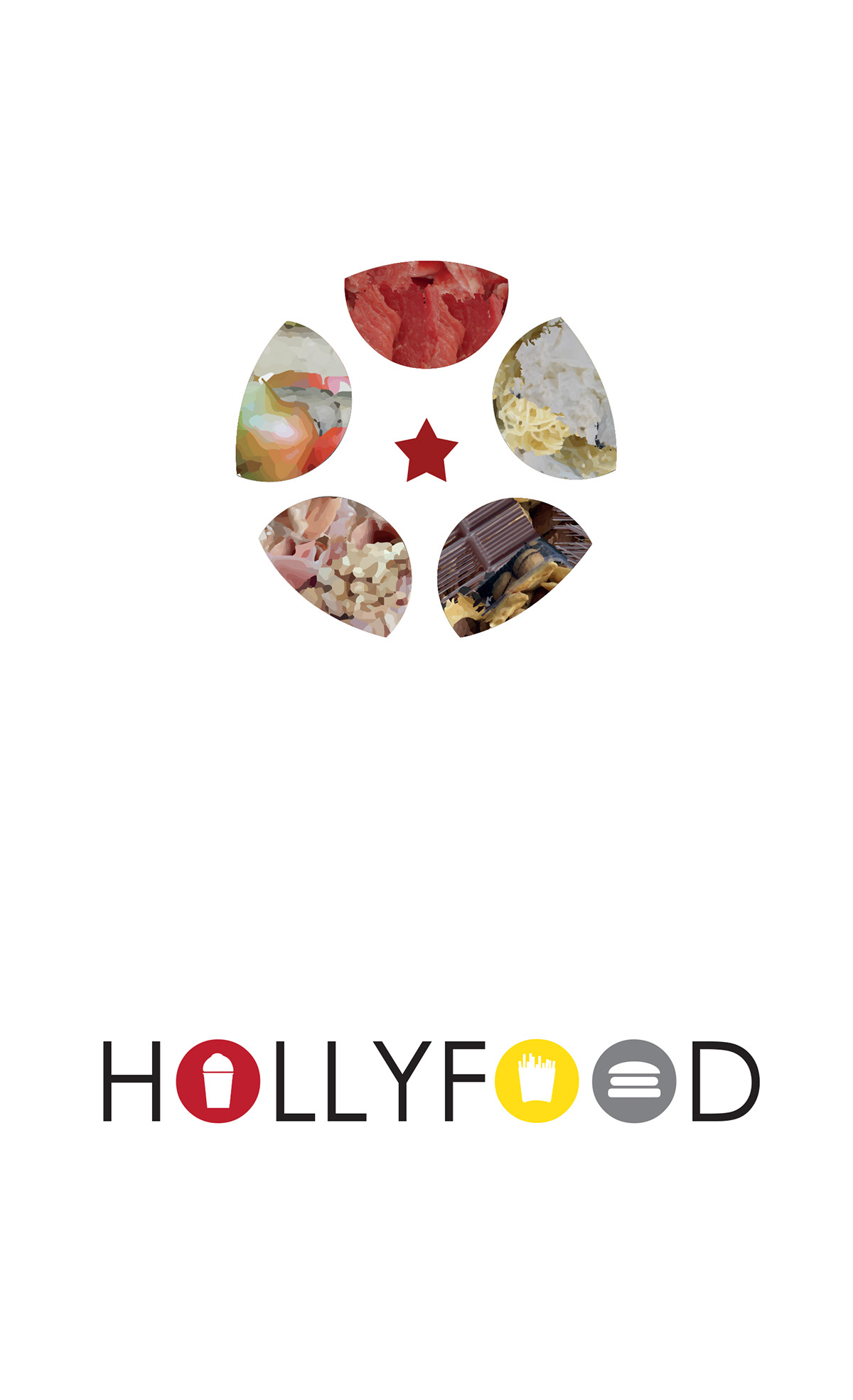 hollyfood holywood Cinema Food  graphicdesign poster vintage