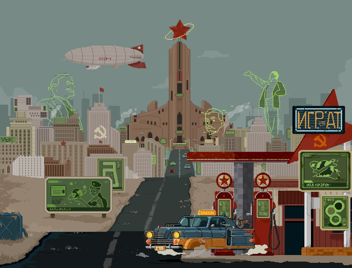 game pixel Pixel art Retro Sebopunk Soviet Union