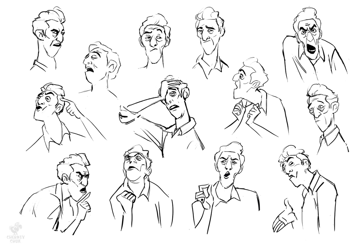 Character characterdesign art CG animationvisdev visualdevelopment expressions personality pose gesture sketch dog