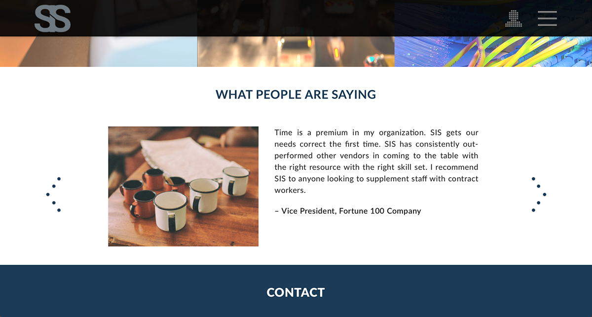 responsive site redesign staffing agency
