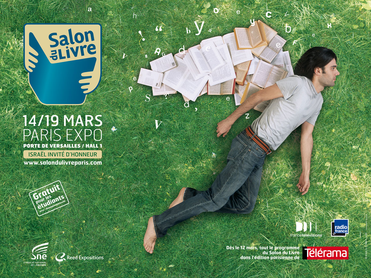 Poster Design Book Fair salon du livre Foire de paris publicité affiche poster reading exhibition Exhibition  Fair