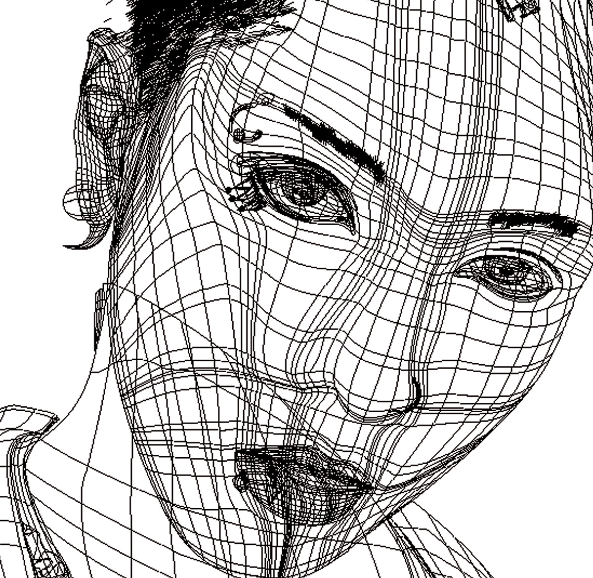 Miyavi mesh portrait Illustrator malla gradientmesh gradient visual visual-kei