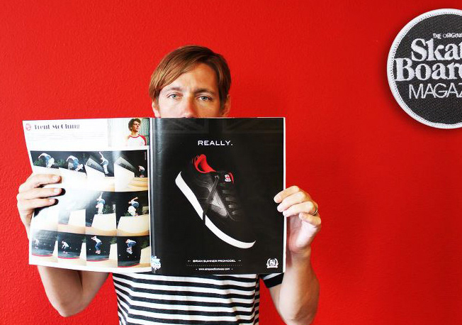 skateboard ad magazines skateboarder skateboarding brian sumner Promodel shoes sneakers
