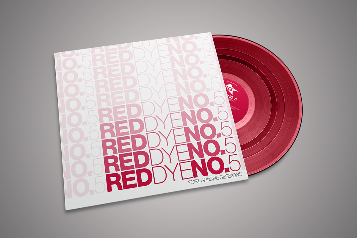 album cover record design Colored Vinyl typography  
