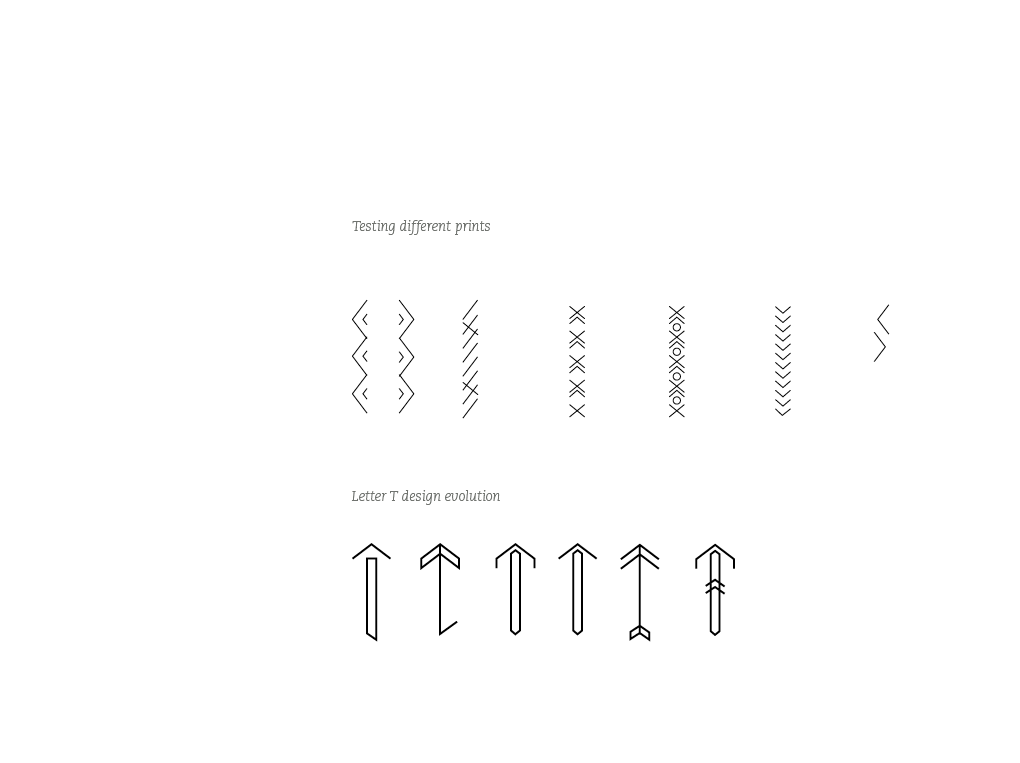 navajo alphabet Typeface monoline