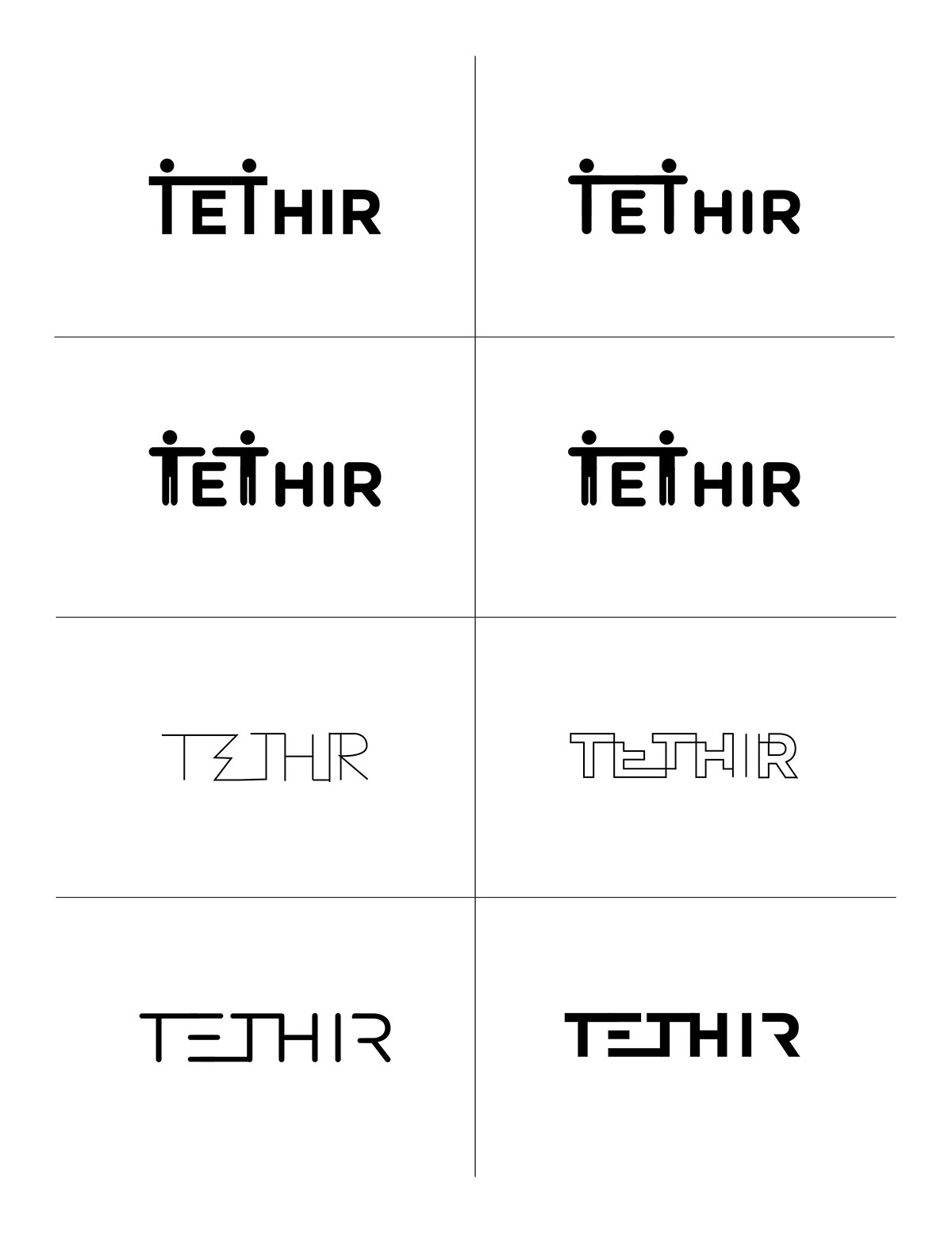 Tethir Logo Design logo identity start up Brown University