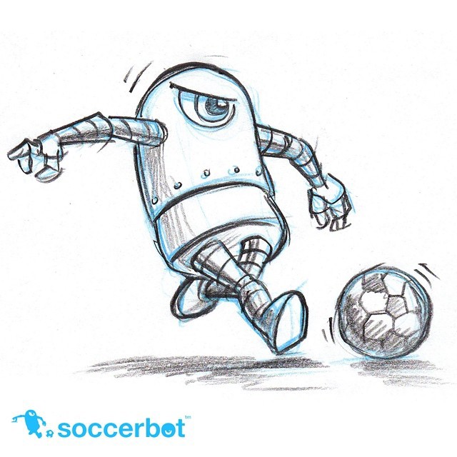 soccer robot Futbol Maya modo keyshot Sketchbot