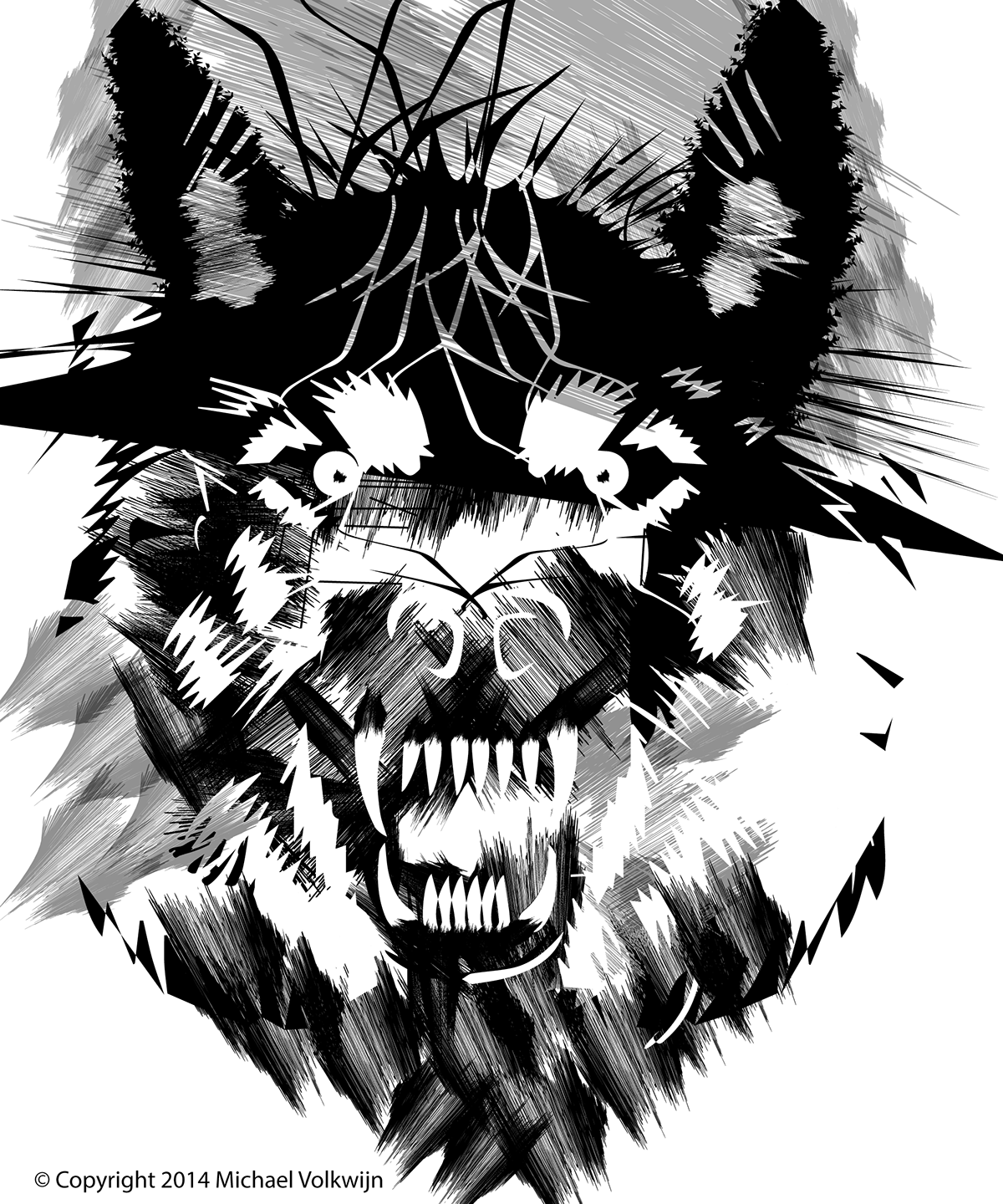 animals abstract dark blackandwhite weird gothic fantasy horror vector portrait art graphic surreal deer Panda 