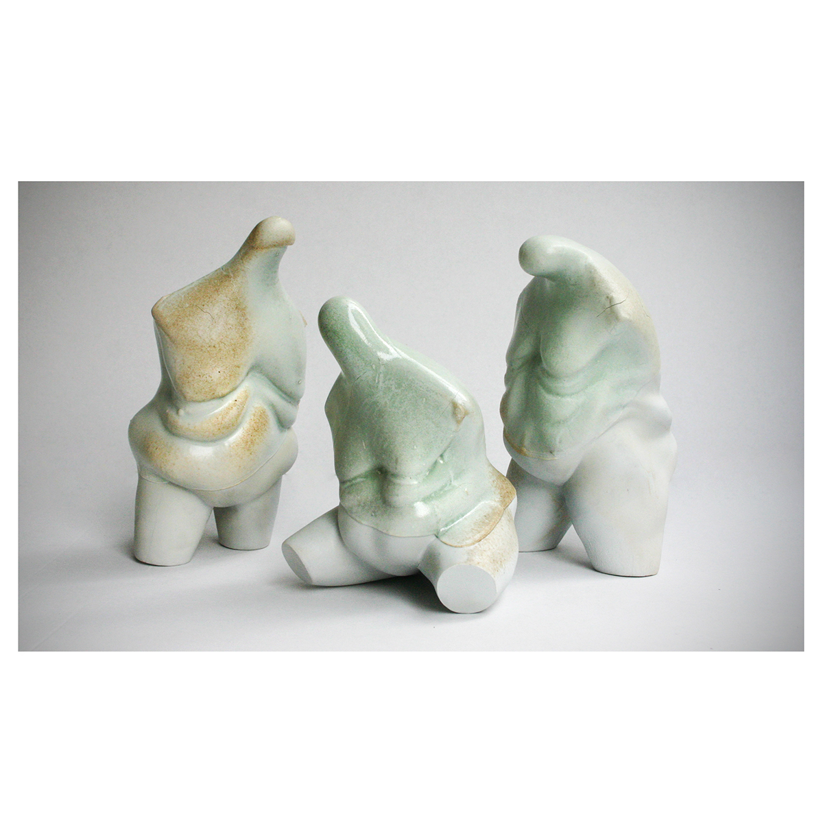 ceramics  porcelain doll WoodFire gesture