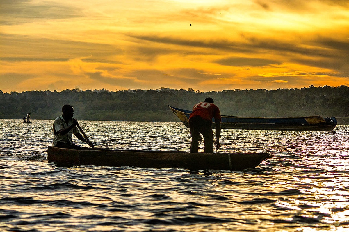Uganda jinja River nile source of The Nile landscapes sunset africa