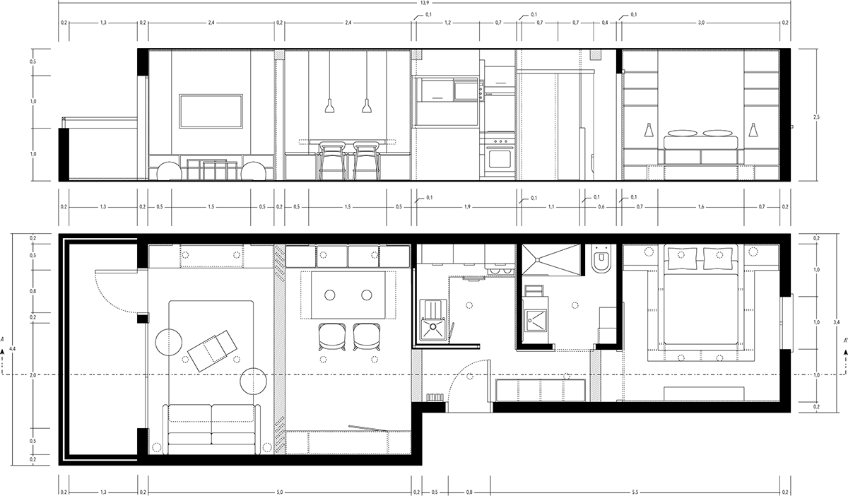 3D architecture decoration design interior design  Mockup modeling modern Plan Render