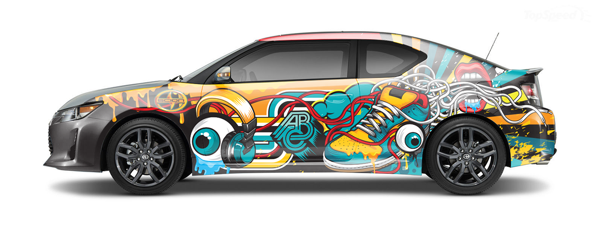 car wrap vector artwork