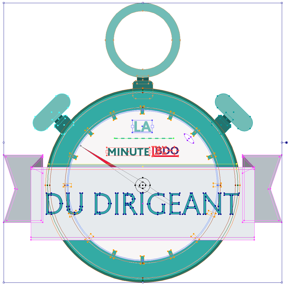 Logotype logo motion design boussole watch montre BDO France construction corporate