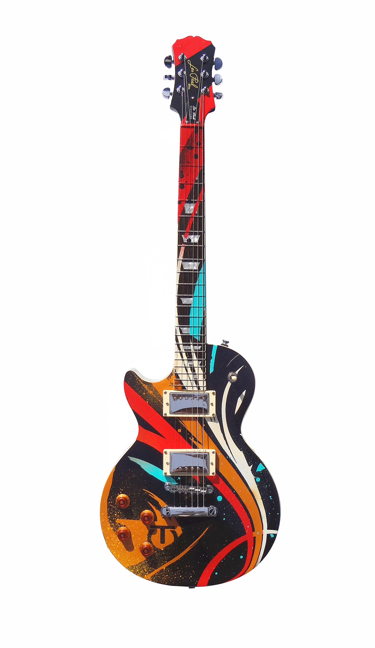 Tes One les paul guitar Custom painted guitar