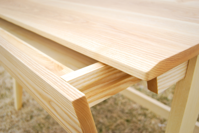 desk ash flow desk wood furniture design robyn luk
