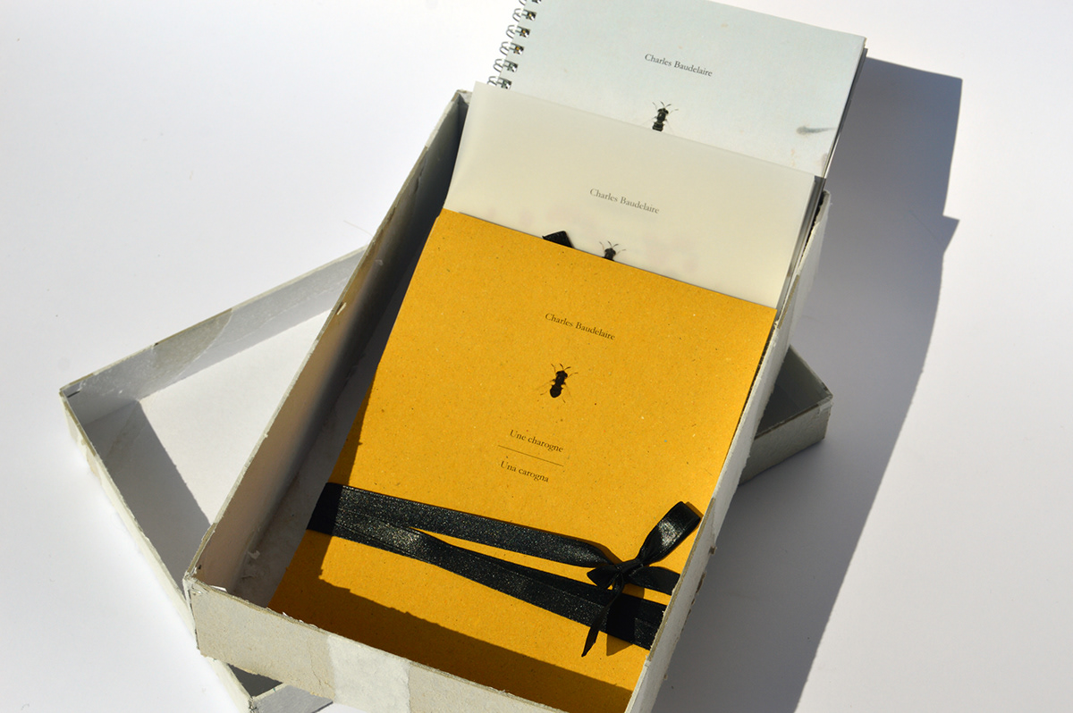 Charles Baudelaire une charogne una carogna serigrafia massimo arduini marilena sutera libro d'arte libro d'artista editoria d'arte Accademia Belle Arti roma