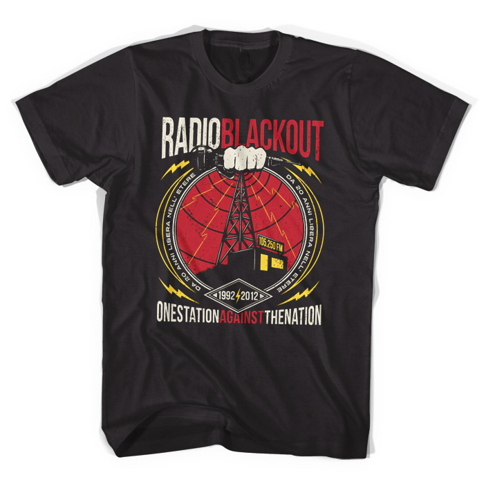 Radio blackout t-shirt anniversary
