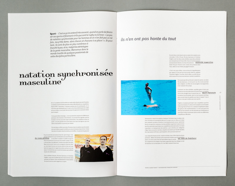 Typographie  Magazine   design  graphisme