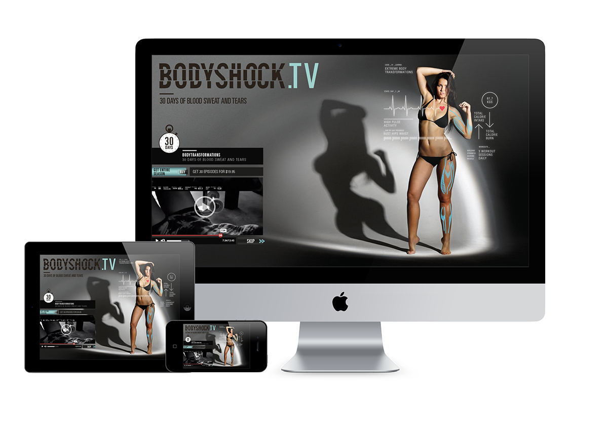 Bodyshock.tv bodyshock Website sports fitness Get Fit gym Reality TV 30 day transformation