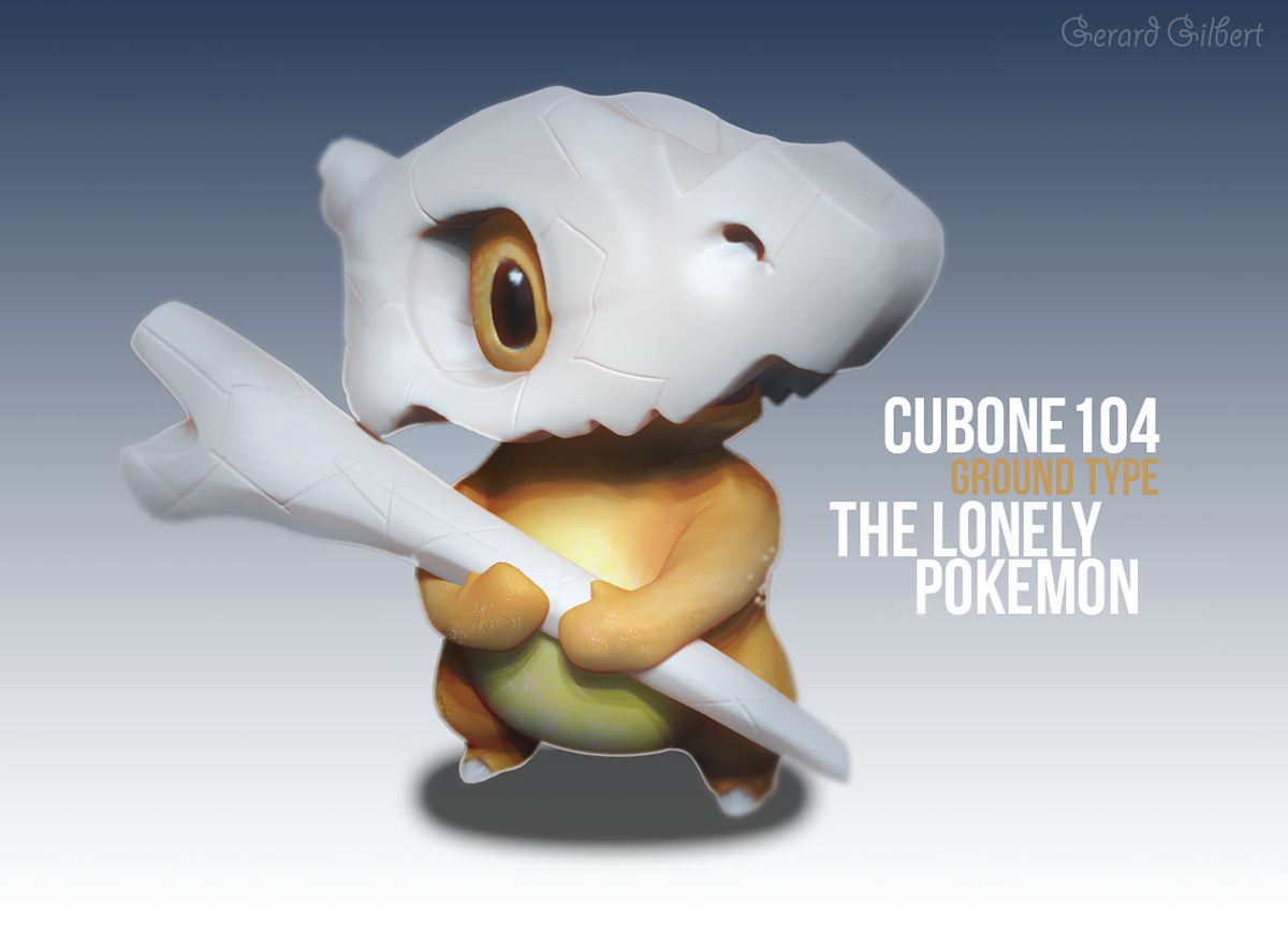 Cubone Pokemon Zbrush
