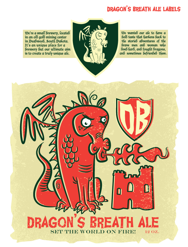 craft beer Joe Oesterle Game of Thrones print ads cartoon logos logos tee shirts apparel