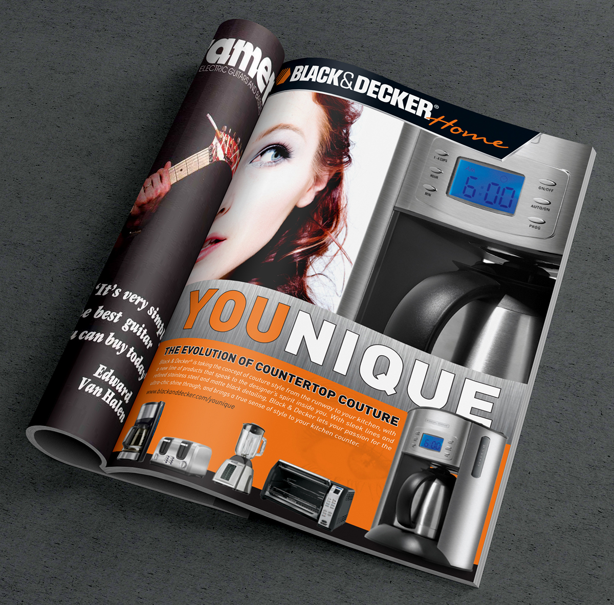Adobe Portfolio print concept Applicances home domestic magazine graphic