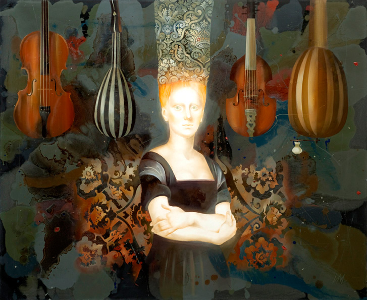 figurative conceptual surreal women russian contemporary oil on canvas igor & marina art artists