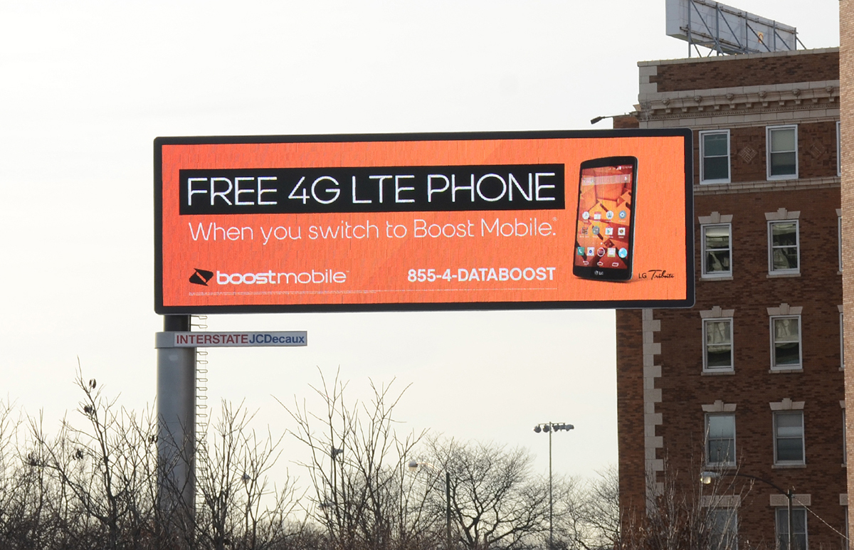 Boost Mobile Brand Official Phone Promotion Outdoor Vinyl Banner Sign