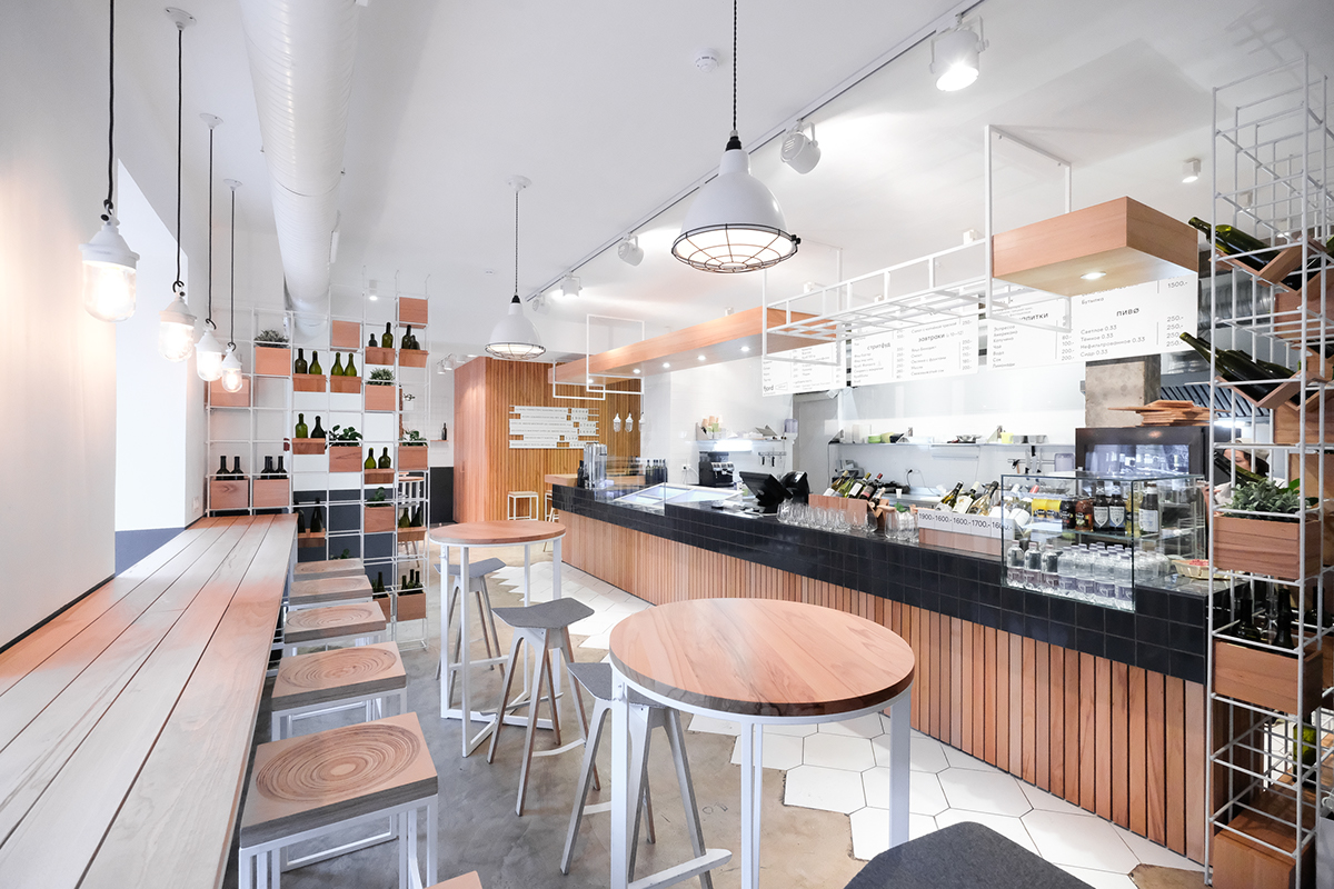 wood design cafe Interior modern architecture White modernarchitecture Food  restaurant