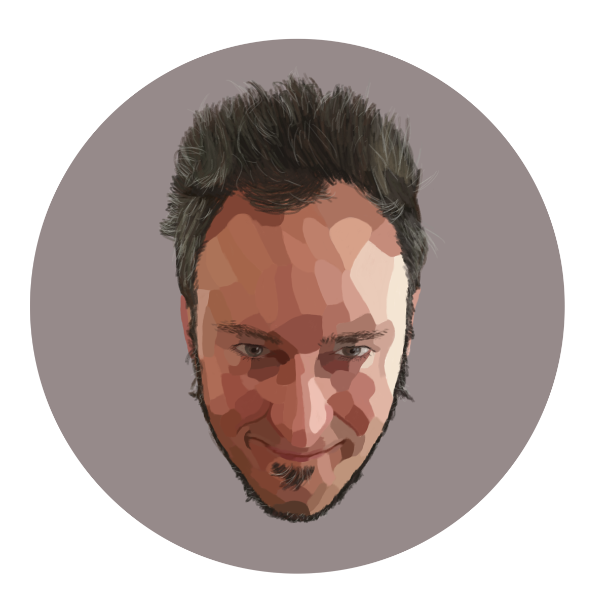 avatar portrait Office employee circle profile Work  worker