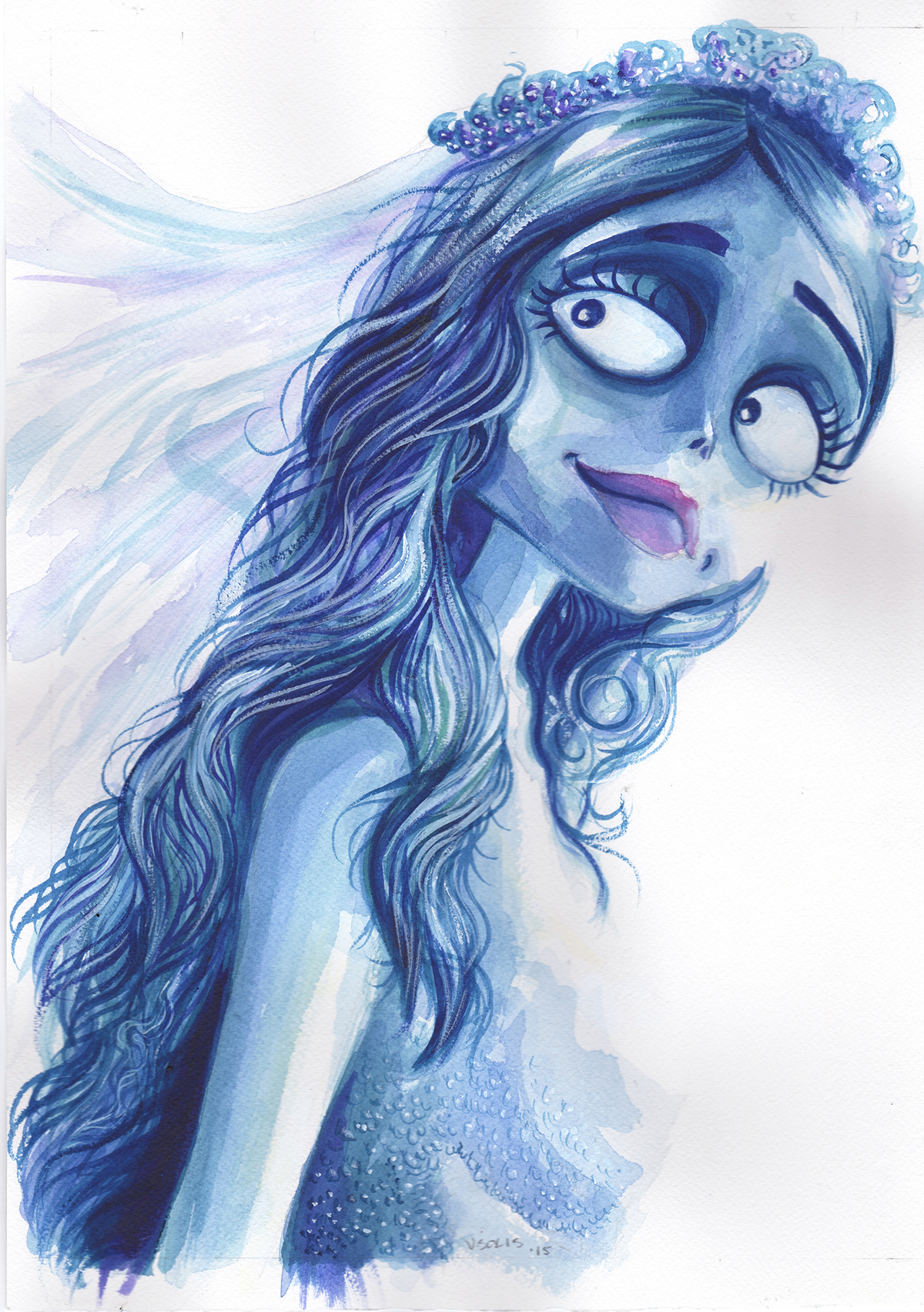 Water colors of CORPSE BRIDE.