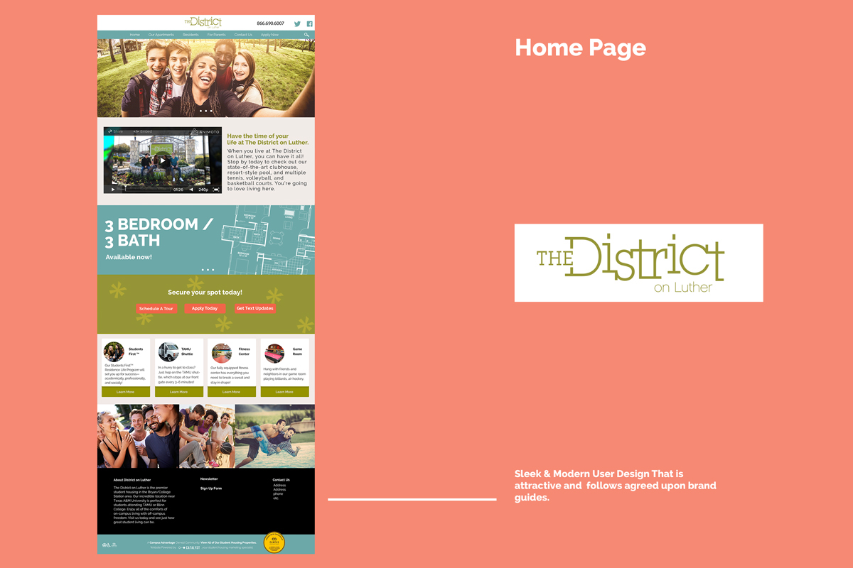 district Luther college Website wordpress cms css HTML