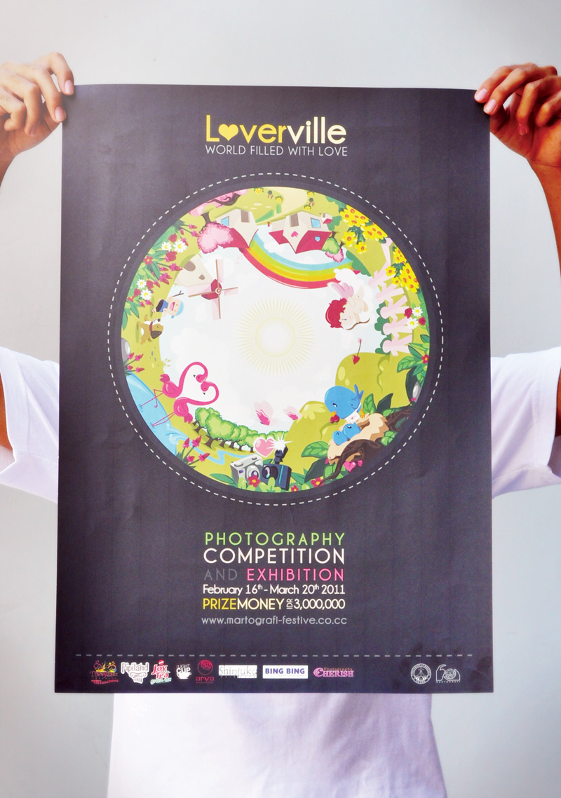 loverville amorium poster vector Competition Love ville indra permana katik Event circle