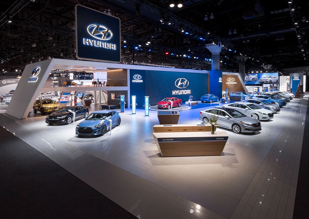 autoshow auto show Hyundai Los Angeles experiential marketing marketing   brand experience