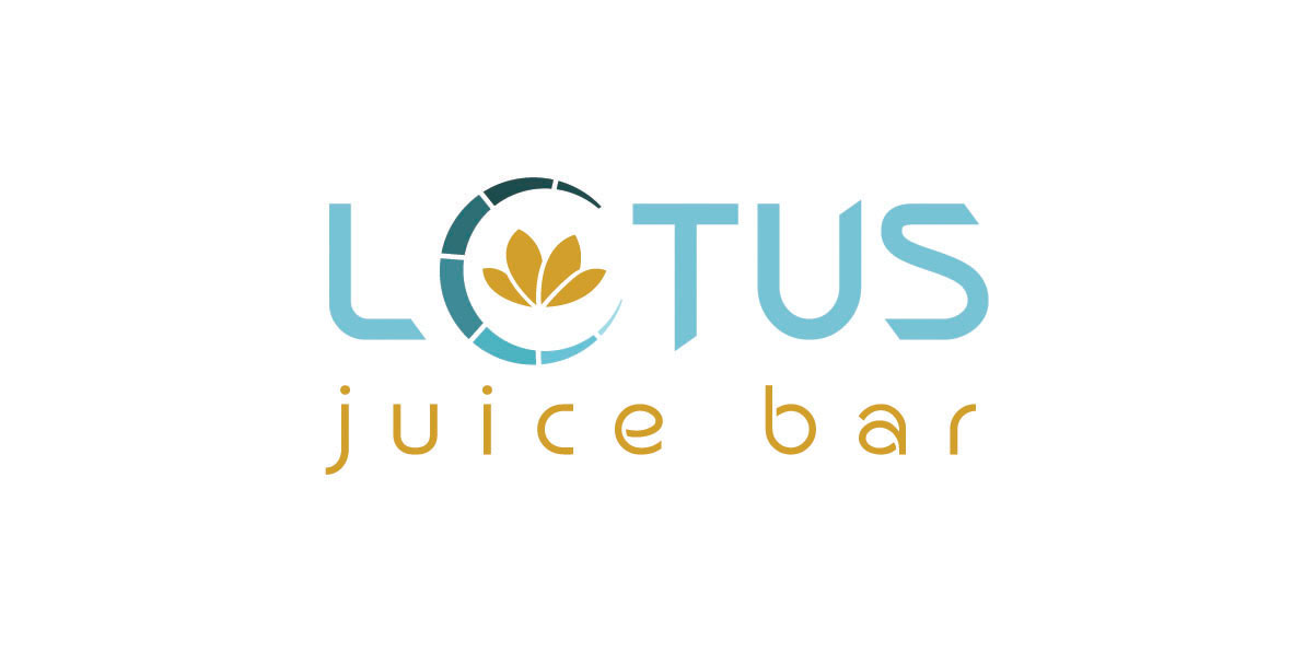 Lotus juice bar brand logo design