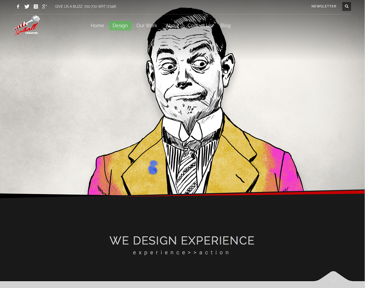 vector emotive design website